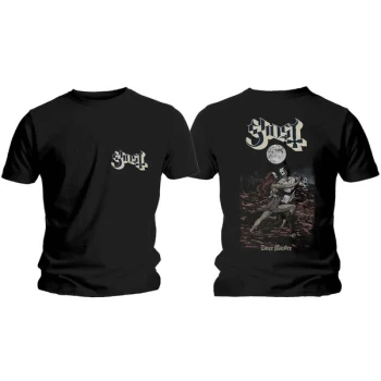 Image of Ghost - Dance Macabre Cover & Logo Unisex Large T-Shirt - Black