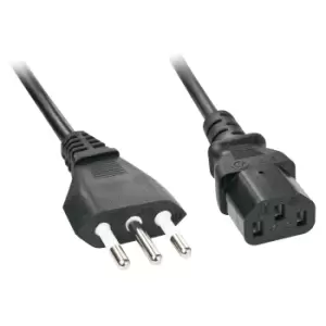 Image of Lindy 30415 power cable Black 5m CEI 23-16 C13 coupler
