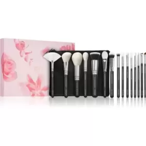 image of ZOEVA The Artists Brush Set brush set with pouch 15 pc