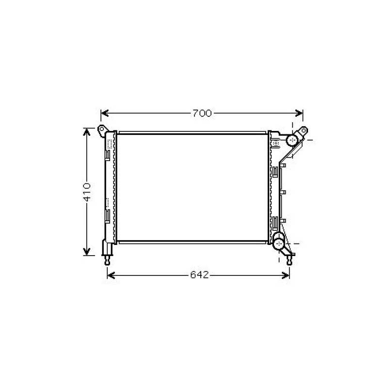 Image of Engine radiator DIEDERICHS DCM1580