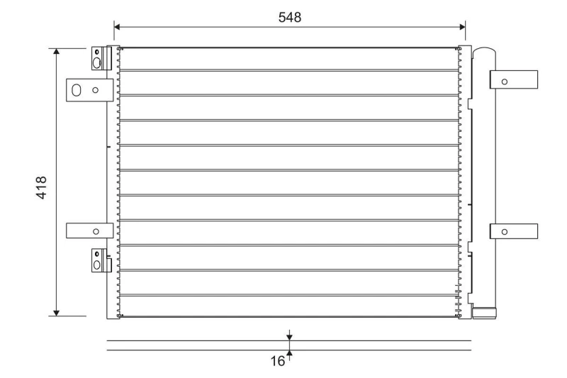 Image of Air conditioning condenser VALEO 822564