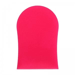 image of Cocoa Brown Deluxe Double Sided Pink Velvet Tanning Mitt