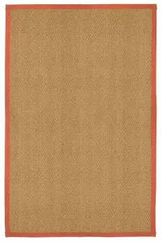Image of Herringbone Weave Brown, Orange Rug 150Cmx100Cm