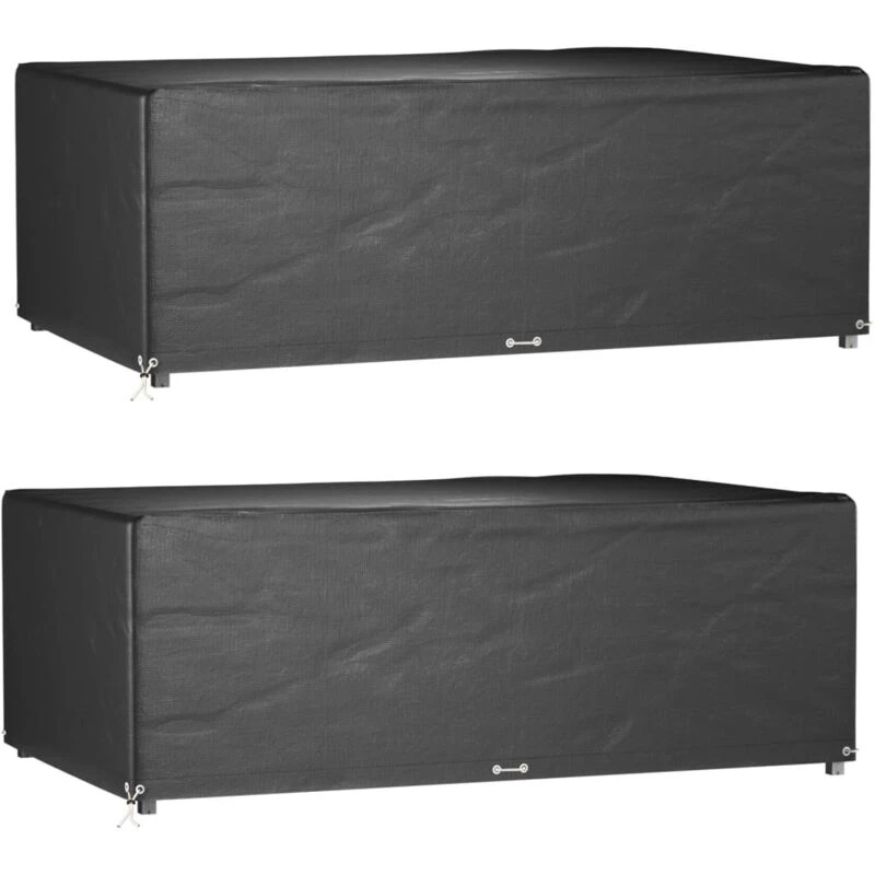Image of VIDAXL Garden Furniture Covers 2 pcs 12 Eyelets 213x132x75cm Rectangular Vidaxl 8720845747138