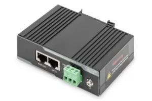 image of Digitus Industrial Gigabit Ethernet PoE+ Injector, 802.3 af/at, 60 W