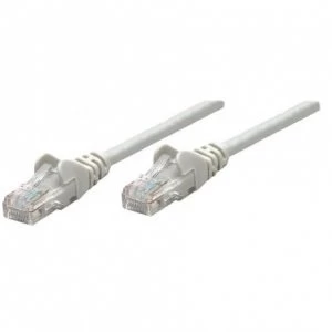 image of Intellinet Network Patch Cable Cat6 20m Grey Copper U/UTP PVC RJ45 Gold Plated Contacts Snagless Booted Polybag