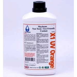 Image of Mayhems X1 UV Orange Watercooling Fluid 1L