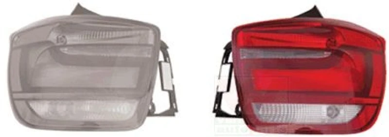Image of VAN WEZEL 0633922 Rear light with bulb holder, Right Combination Rearlight (391)