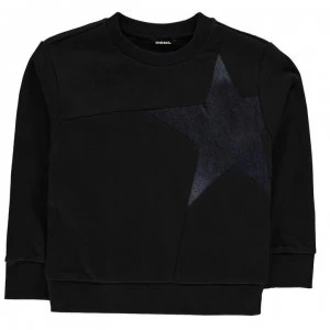 Image of Diesel Star Sweater - Black
