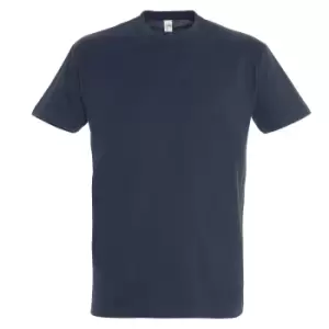 image of SOLS Mens Imperial Heavyweight Short Sleeve T-Shirt (4XL) (Navy)