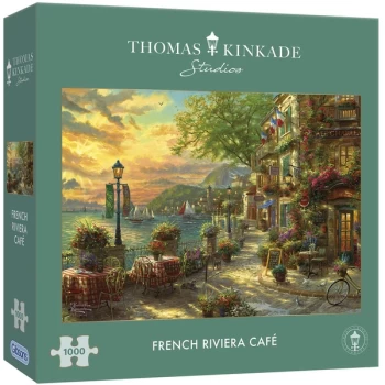 Image of French Riviera Café Jigsaw Puzzle - 1000 Pieces