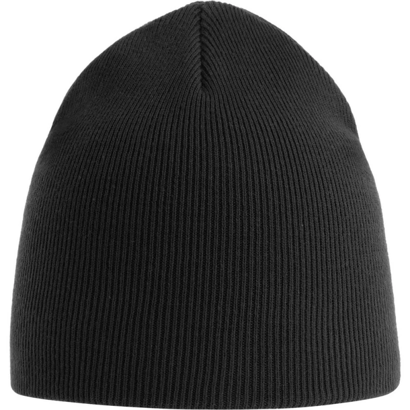 Image of Atlantis Yala Cotton Beanie in Black Unisex One Size