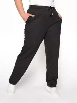 image of Yours Clothing Straight Leg Jogger Black New, Black, Size 18, Women