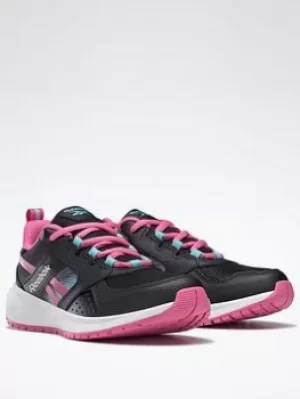 Image of Reebok Road Supreme 2 Shoes, Black/Pink/Blue, Size 1