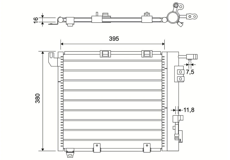 Image of Air conditioning condenser VALEO 817506