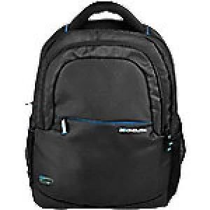 image of Monolith Laptop Backpack Blue Line 3312 15.6" 32 x 14 x 43cm Black