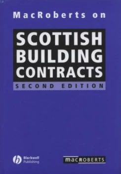 Image of Macroberts on Scottish Building Contracts by Macroberts Hardback