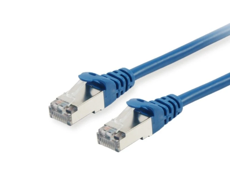 Image of Equip Cat.6A S/FTP Patch Cable. 0.25. Blue