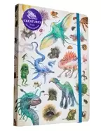 Image of dark crystal bestiary creatures softcover notebook
