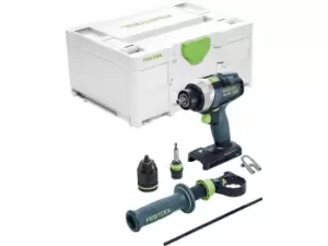 Image of Festool TDC18/4I-Basic 18V QUADRIVE Cordless Drill Driver Systainer Bare Unit
