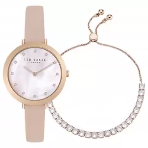 Image of Ladies Pink Leather Watch BKGFW2304