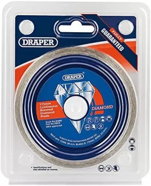 Image of Draper 115 x 22.2mm Continuous Rim Diamond Blade