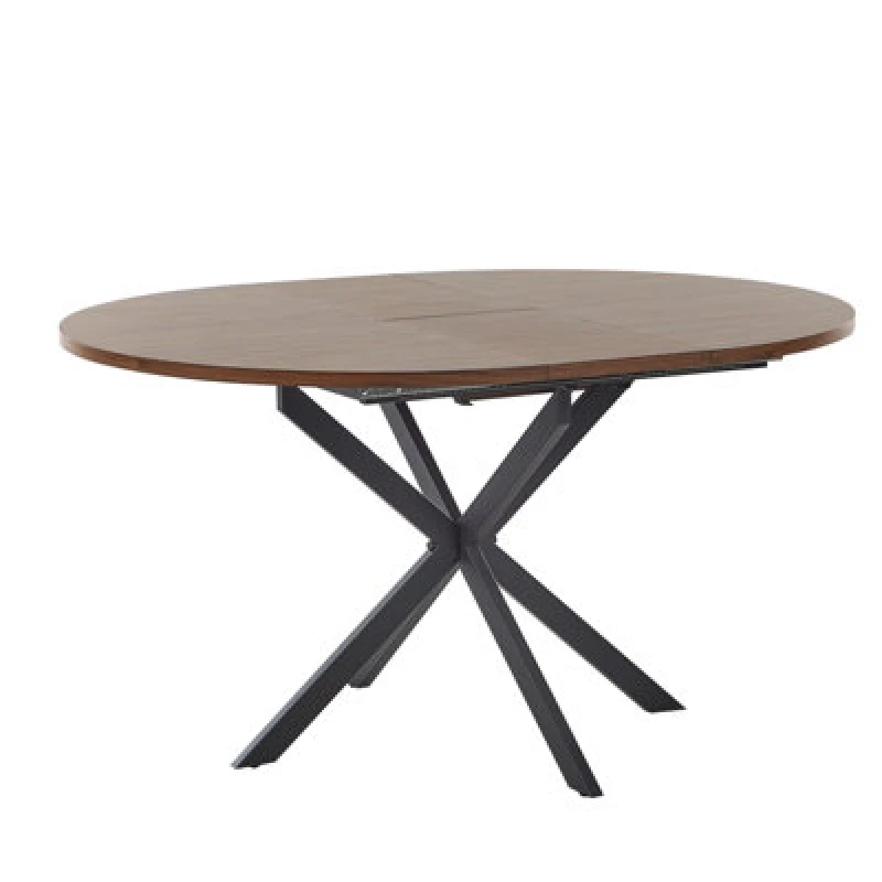 Image of Beliani Extending Dining Table Friona Dark Brown 110/140 Cm 110 Cm