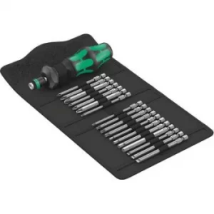 Image of Wera Kompakt Turbo 1 05057482001 Bit set 18 Piece 1/4 (6.3 mm) incl. screwdriver bit holder, incl. torque adapter, Quick-change chuck, selectable epic