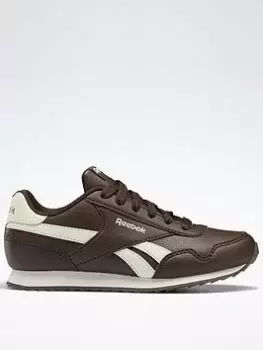 Image of Reebok Royal Classic Jogger 3 Shoes, Brown/White, Size 1.5 Older, Women
