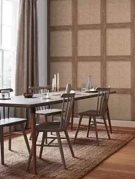 Image of Fresco Rattan Wood Panel Wallpaper - Natural