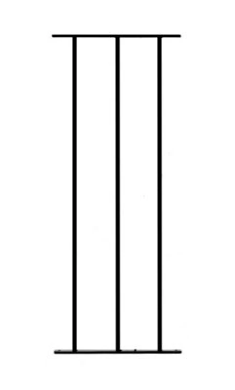 Image of Burbage Iron Craft Gard Metal Deck Decking Infill Fence Panel 280mm Wide X 770mm High (Pack Of 2) Dpgb