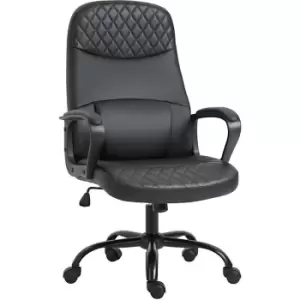 Image of Vibration Massage Office Chair w/ Adjustable Height usb Interface Black - Black - Vinsetto