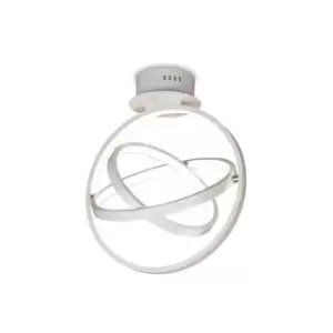 Image of Built-in LED ceiling lamp Orbital white 3 bulbs 41.1cm