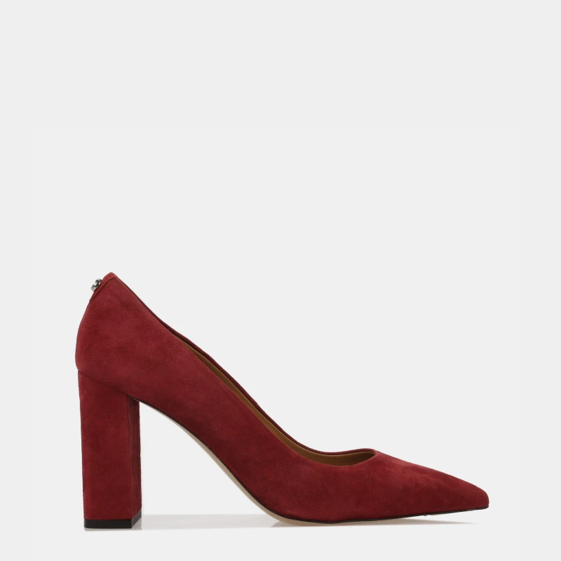Image of Boss Womens Janet Block Court Shoes Dark Red female 3 (36)