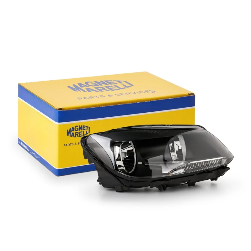 Image of MAGNETI MARELLI 710301268204 Headlights W5W, Right, with motor for headlamp levelling, Halogen Headlight (259)