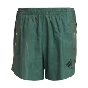 Image of adidas Designed for Running for the Oceans Shorts Mens - Green Oxide / Linen Green