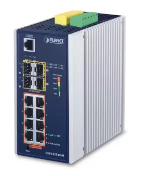 image of PLANET IGS-5225-8P4S network switch Managed L2+ Gigabit Ethernet...