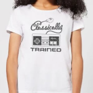 Image of Nintendo Super Mario Retro Classically Trained Womens T-Shirt - White - 3XL