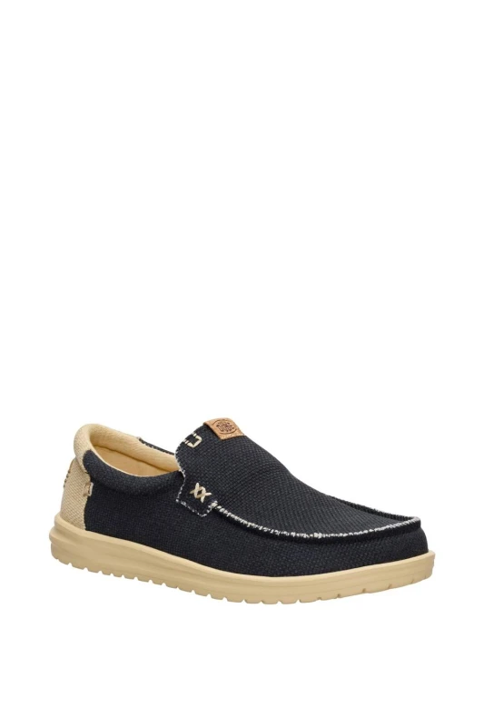 Image of HEYDUDE Mens Mikka Braided Slip on Shoe in Navy Size: 8 Navy Male 8