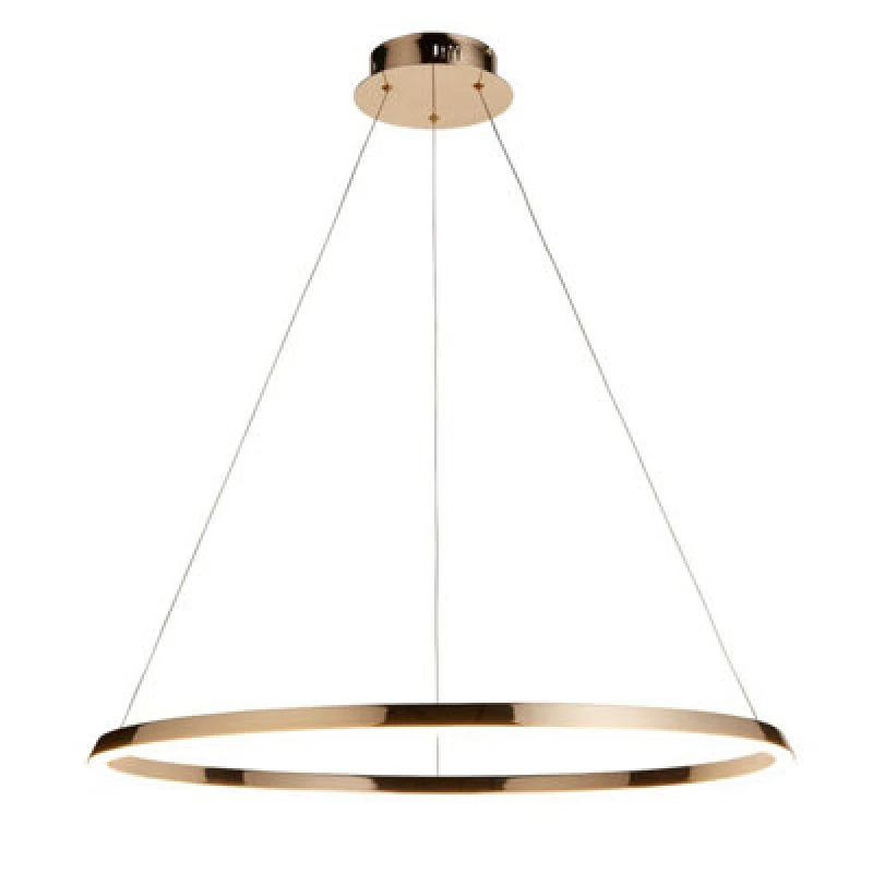 Image of Luminosa Lighting Luminosa Staten Integrated LED Pendant Ceiling Light French Gold Finish, White Silicone, 1X Integrated Led