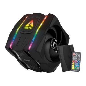 Image of Arctic Freezer 50 Dual Tower ARGB Heatsink & Fan w/ RGB Controller, Intel & AMD Sockets, 6 Direct Touch Heatpipes,...