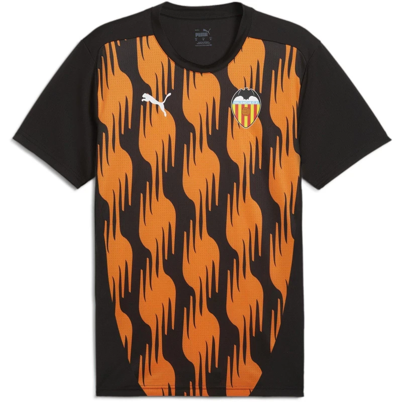 Image of Puma Valencia Pre Match Shirt 2024 2025 Adults - Black S