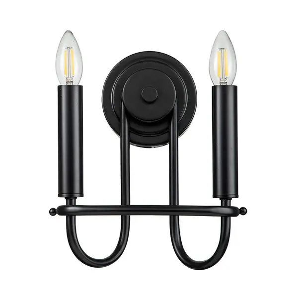 image of Kichler Capitol Hill Twin Wall Light - Black