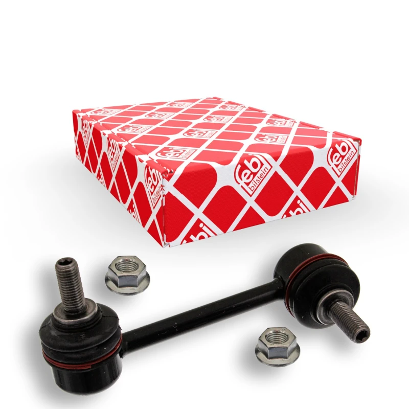 Image of FEBI BILSTEIN 42084 Anti-roll bar link Rear Axle Left Steel Link Stabiliser (3229)