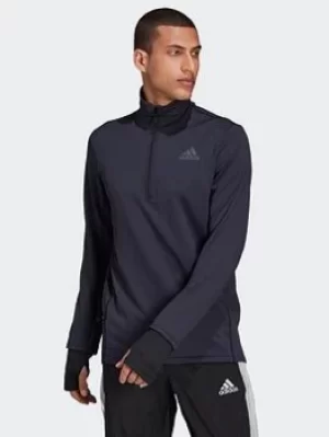 Image of adidas Cold.rdy Running Cover-up, Black Size M Men
