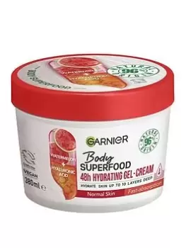 image of Garnier Garnier Body Superfood, Hydrating Gel-Cream For Body, With Watermelon & Hyaluronic Acid, Body Gel-Cream For Normal Skin, Vegan Formula, 380Ml