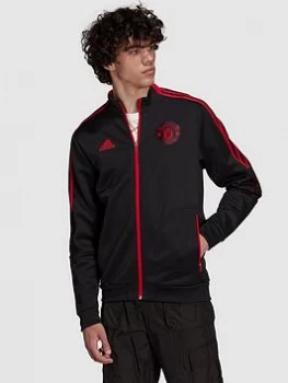 Image of adidas Manchester United 21/22 Anthem Jacket - Black Size M Men