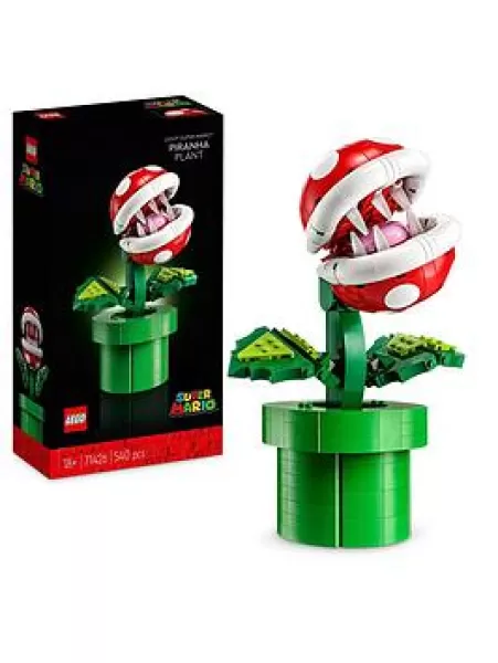 image of LEGO Super Mario Piranha Plant Figure Set for Adults 71426