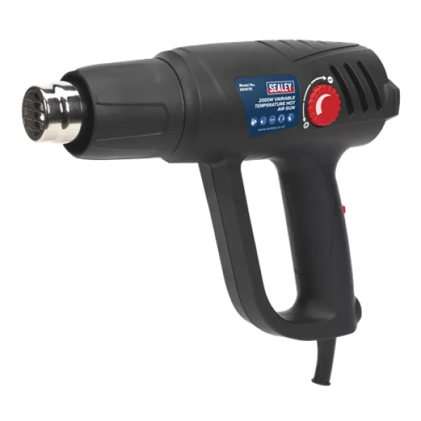 image of Sealey HS107K Variable Temperature Hot Air Gun Kit 2000W 50-450&#176;C/90-600&#176;C