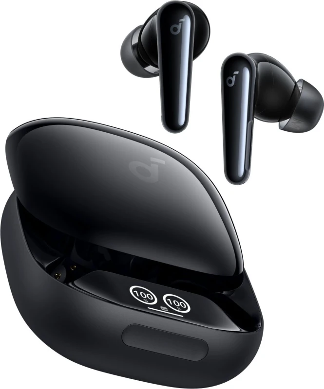 Image of SOUNDCORE Liberty 4 Pro Wireless Bluetooth Noise Cancelling Earbuds - Black 194644294250